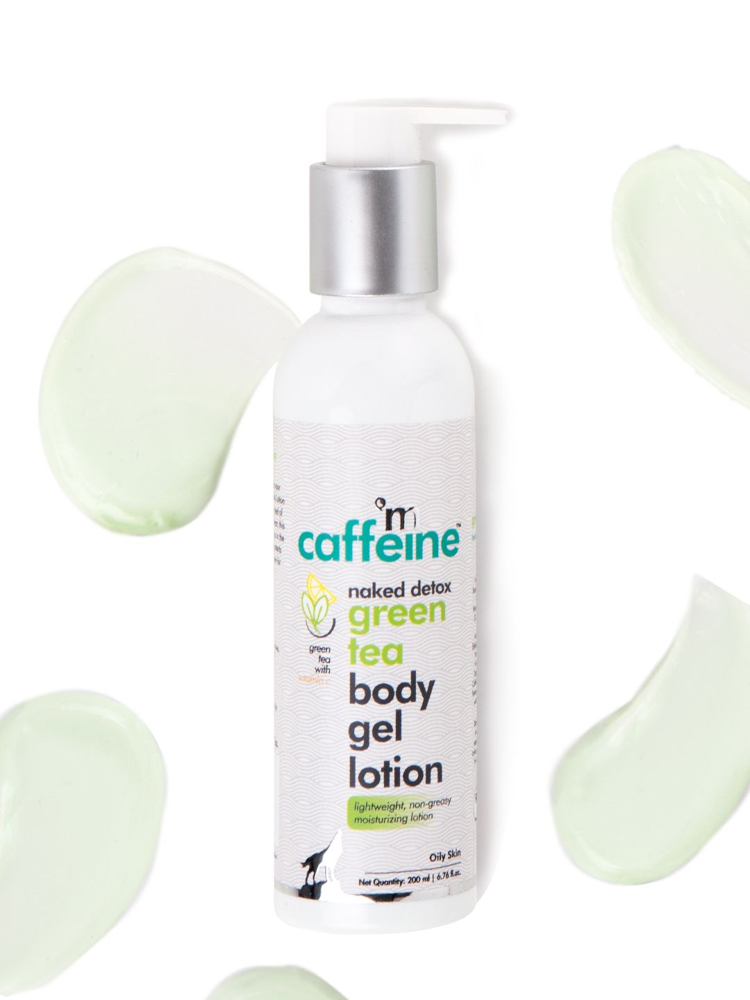 MCaffeine Lightweight Green Tea Body Lotion with Vit C & Shea Butter for Oily Skin 200ml