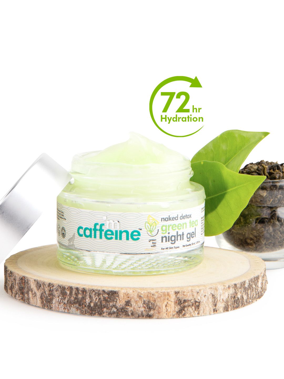 MCaffeine Vitamin C Night Cream with Green Tea & Hyaluronic Acid for All Skin Types 50ml