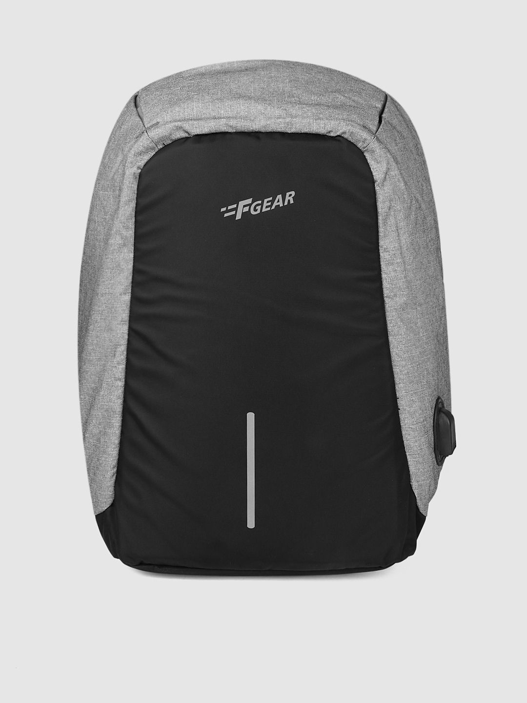 F Gear Unisex Black & Grey Colourblocked Stanton Anti theft Backpack Price in India