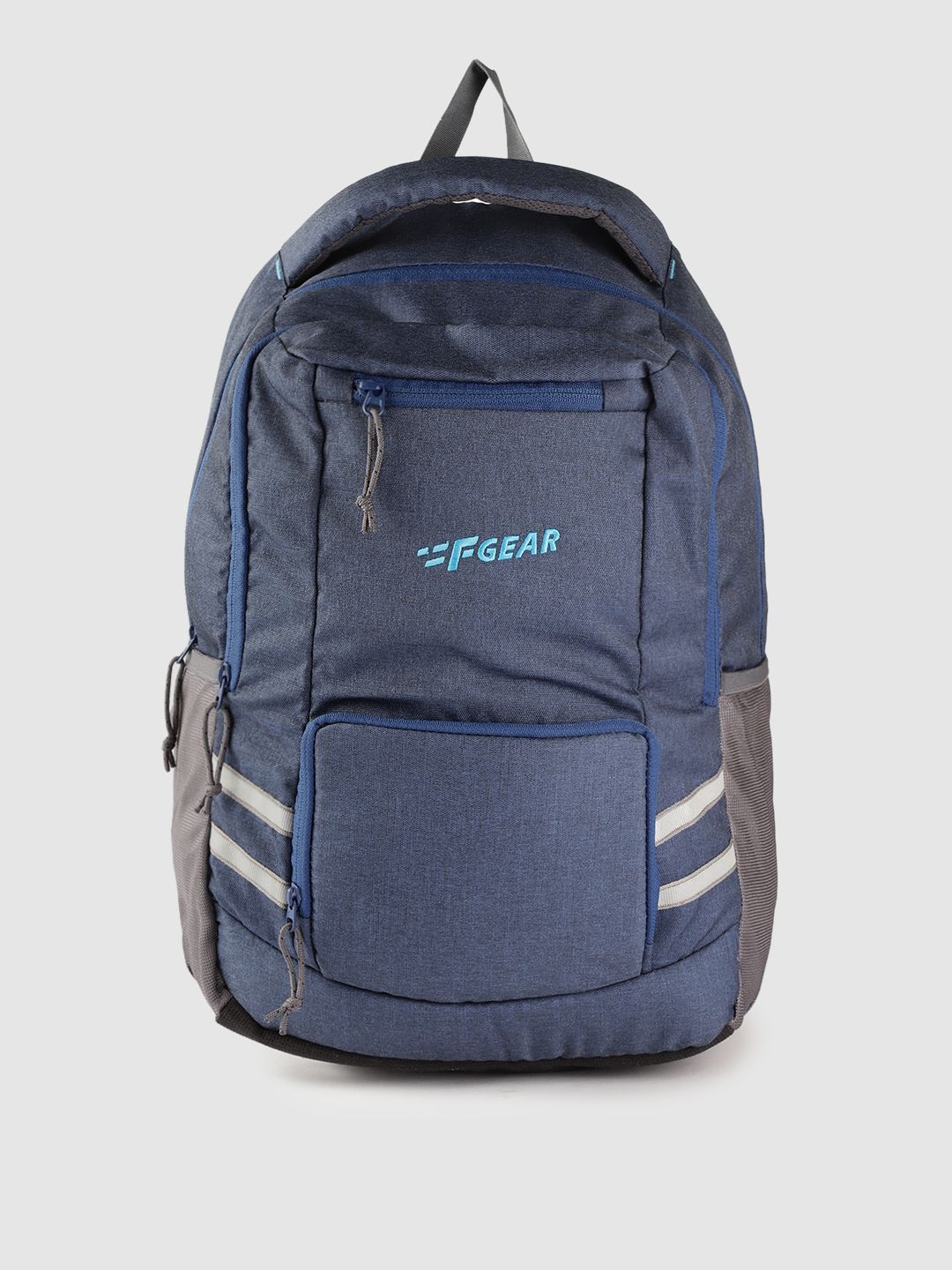 F Gear Unisex Blue Solid Laptop Backpack with Rain Cover Price in India