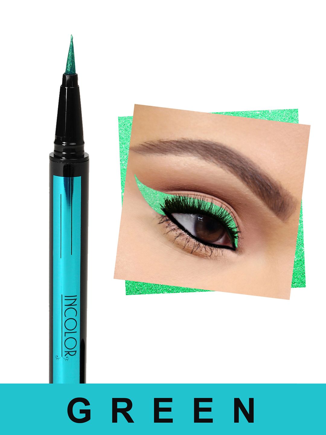 INCOLOR Green Dream Eyes Pen Eyeliner 2 gms Price in India