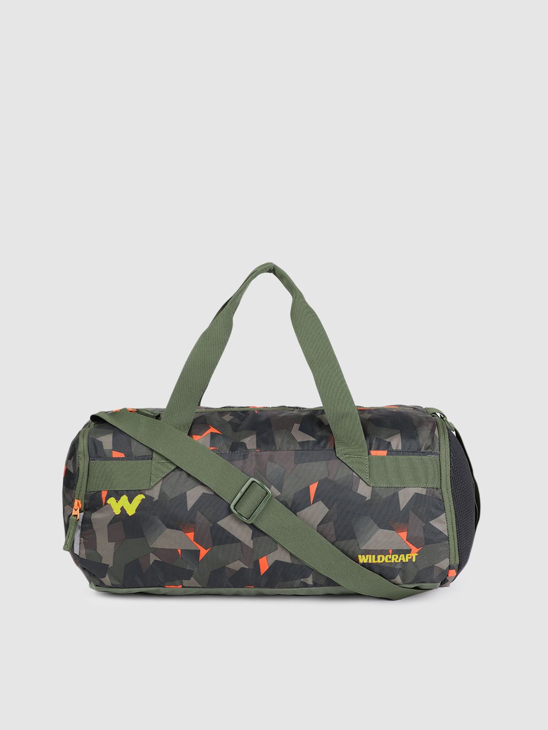 Buy Wildcraft Unisex Green & Orange Camouflage Printed Gym 2