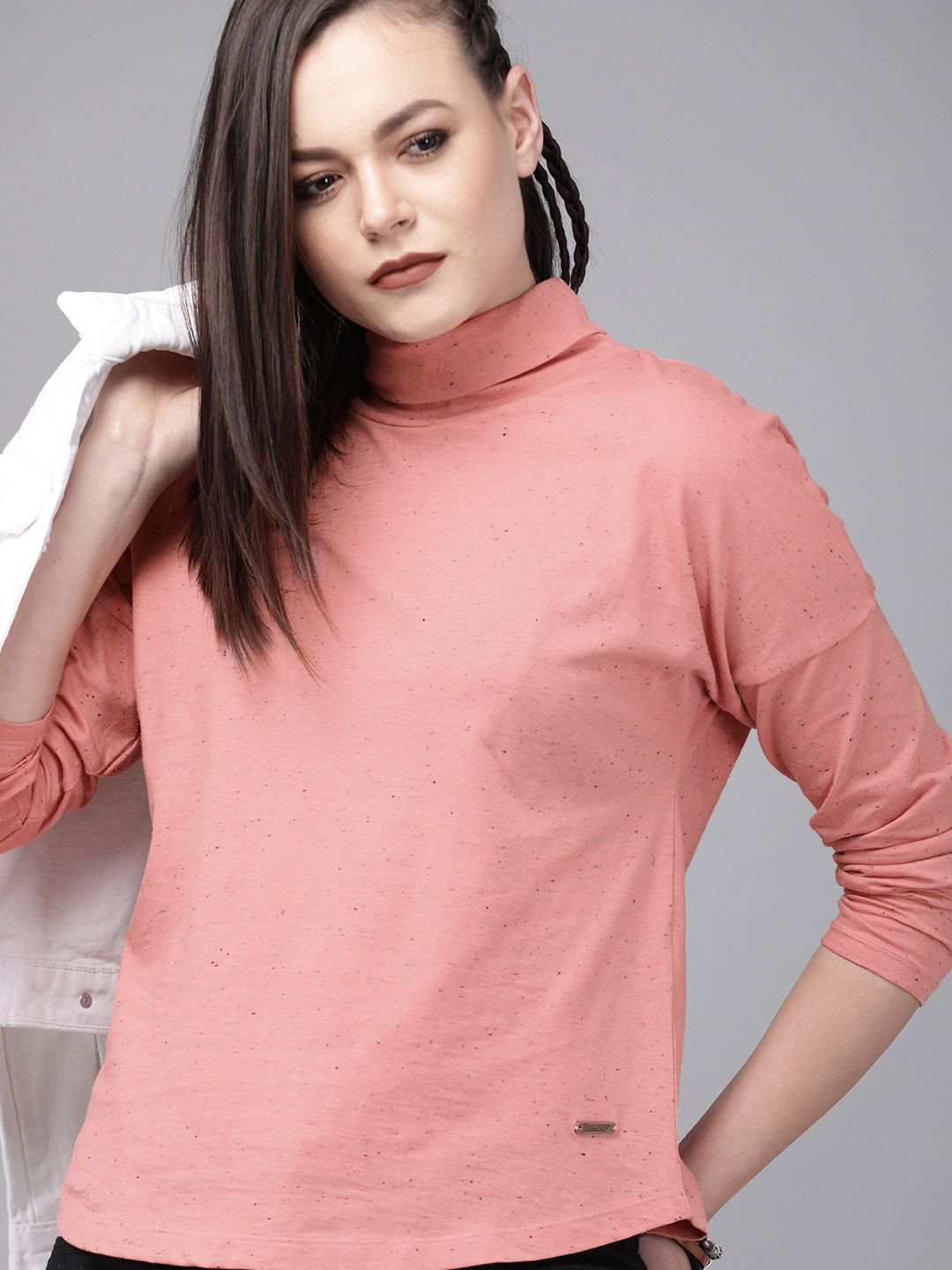 Roadster Women Pink Solid Top