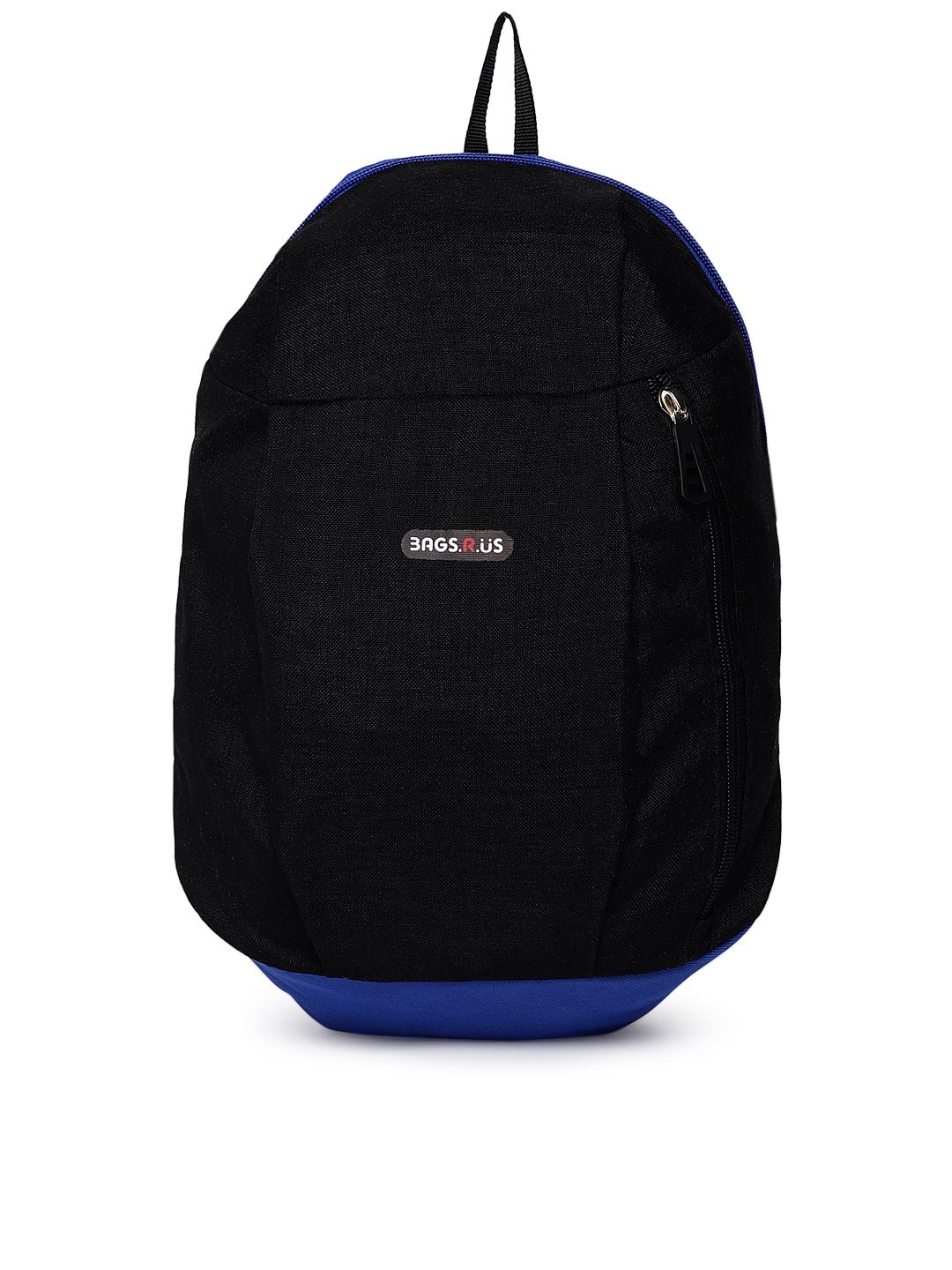 Bags.R.us Unisex Black & Blue Solid Backpack Price in India