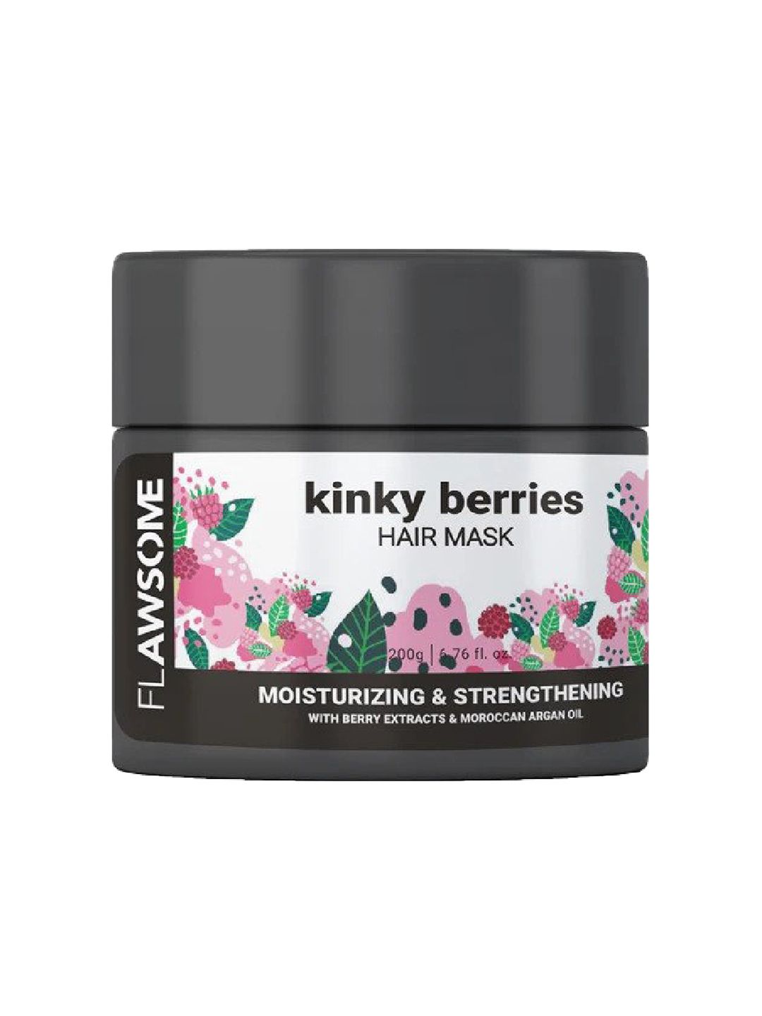 Flawsome Unisex Kinky Berries Moisturizing & Strengthening Hair Mask 200 g Price in India