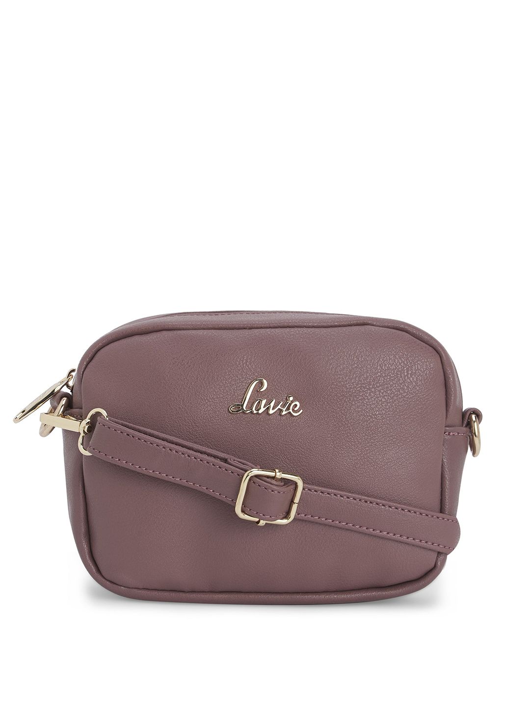 Lavie Mauve Solid Sling Bag Price in India