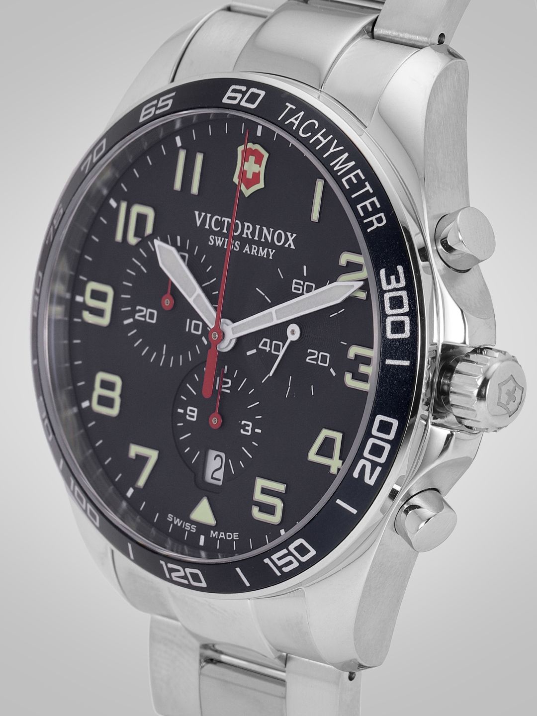 Buy Victorinox Men Navy Blue Swiss Made Chronograph Watch 241857