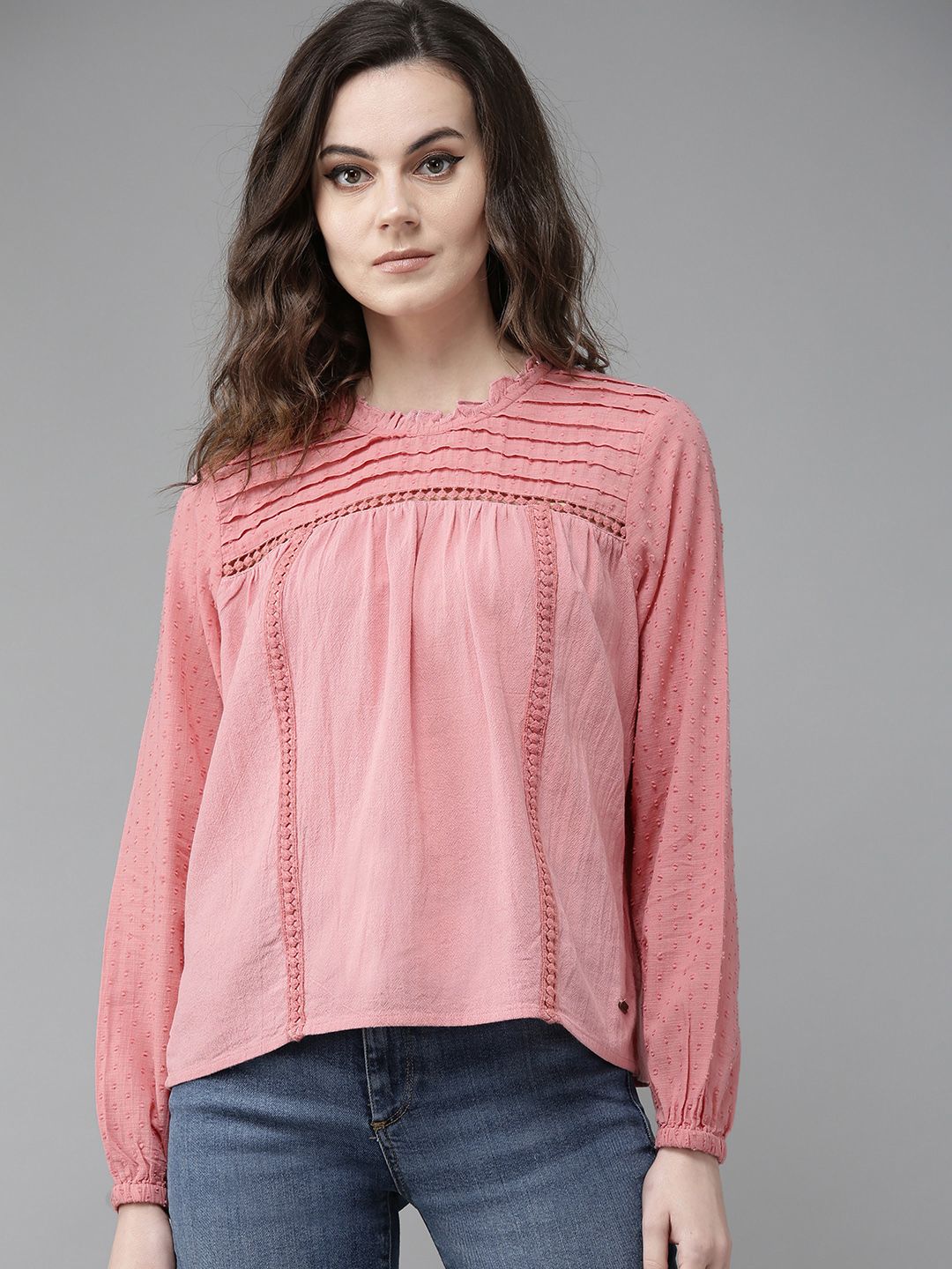 The Roadster Lifestyle Co Pink Pure Cotton Top