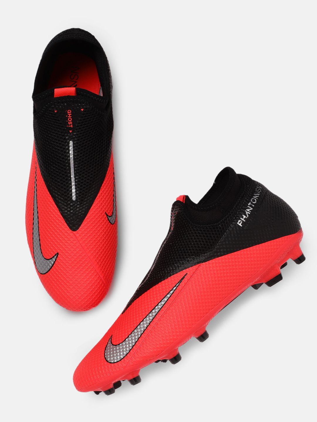 Buy Nike Unisex Red & Black PHANTOM VSN 2 ACADEMY Football Shoes