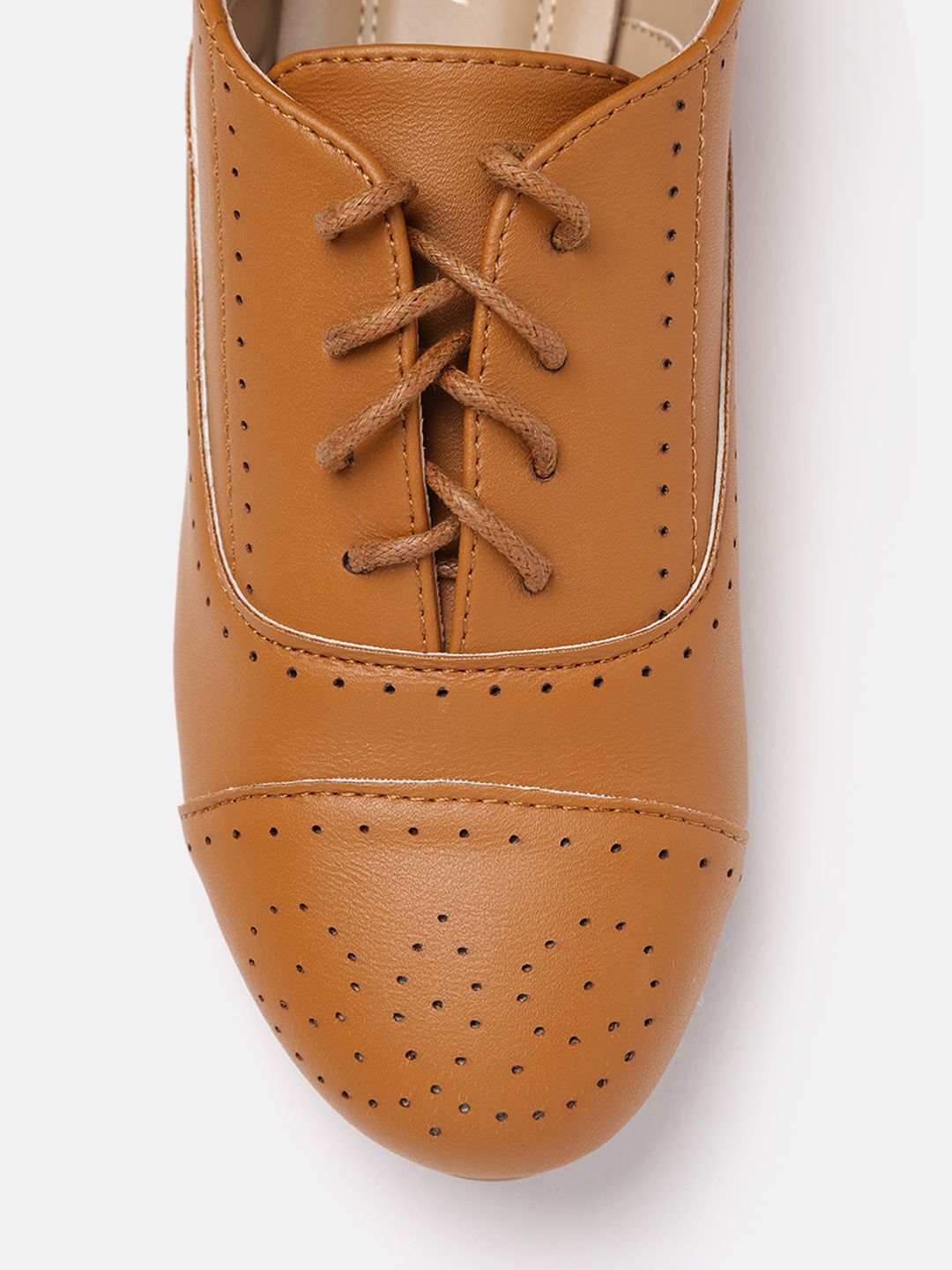 Allen Solly Tan Leather Oxfords Allen Solly Formal Shoes Mens Buy Allen Solly Men Leather  main image 2