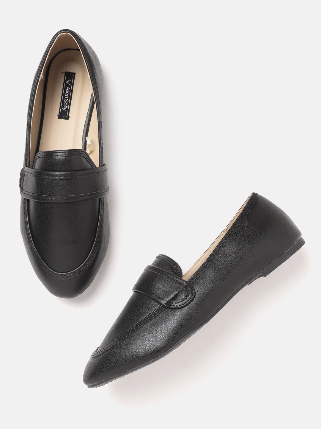 Allen Solly Women Black Slip-Ons Price in India