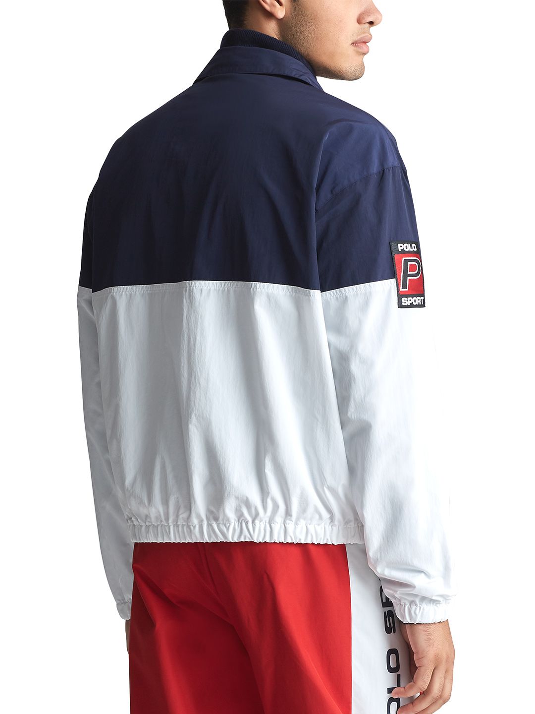 Buy Polo Ralph Lauren Men White & Navy Blue Colourblocked Polo