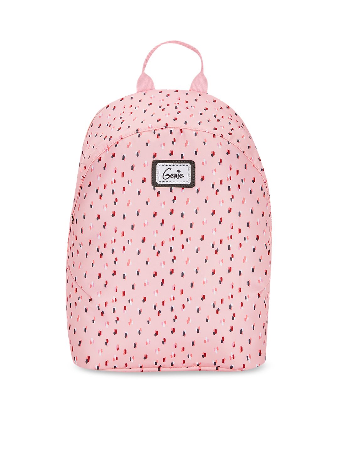 Genie Unisex Pink Anti Theft 14 inches Printed Small Safepack Backpack Price in India