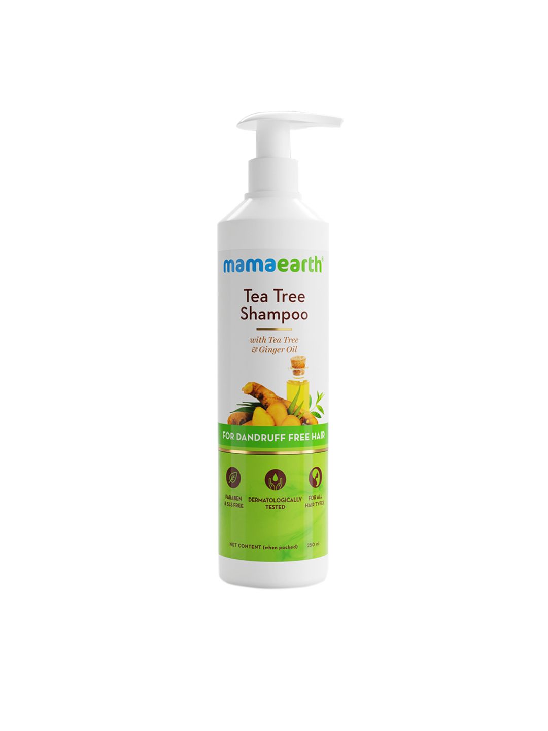Mamaearth Sustainable Tea Tree Anti Dandruff Shampoo With Ginger Oil 250 ml Price in India