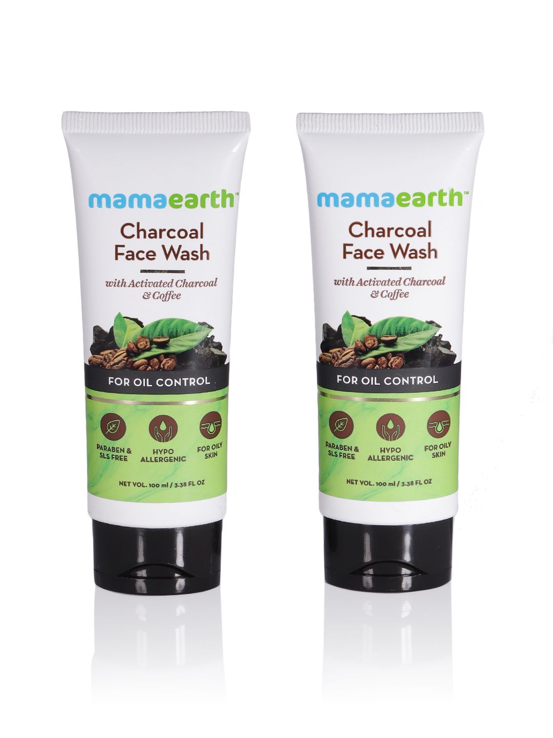 Mamaearth Unisex Set of 2 Charcoal Face Wash