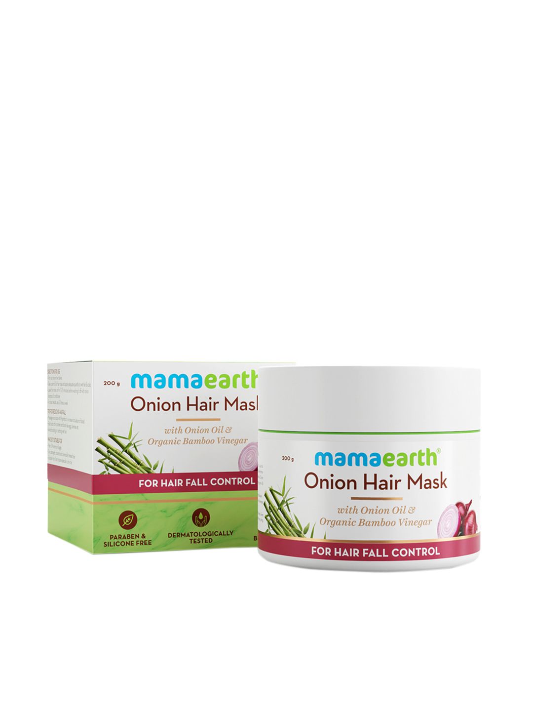 Mamaearth Onion Oil & Organic Bamboo Vinegar Sustainable Mask For Dry & Frizzy Hair 200 ml Price in India