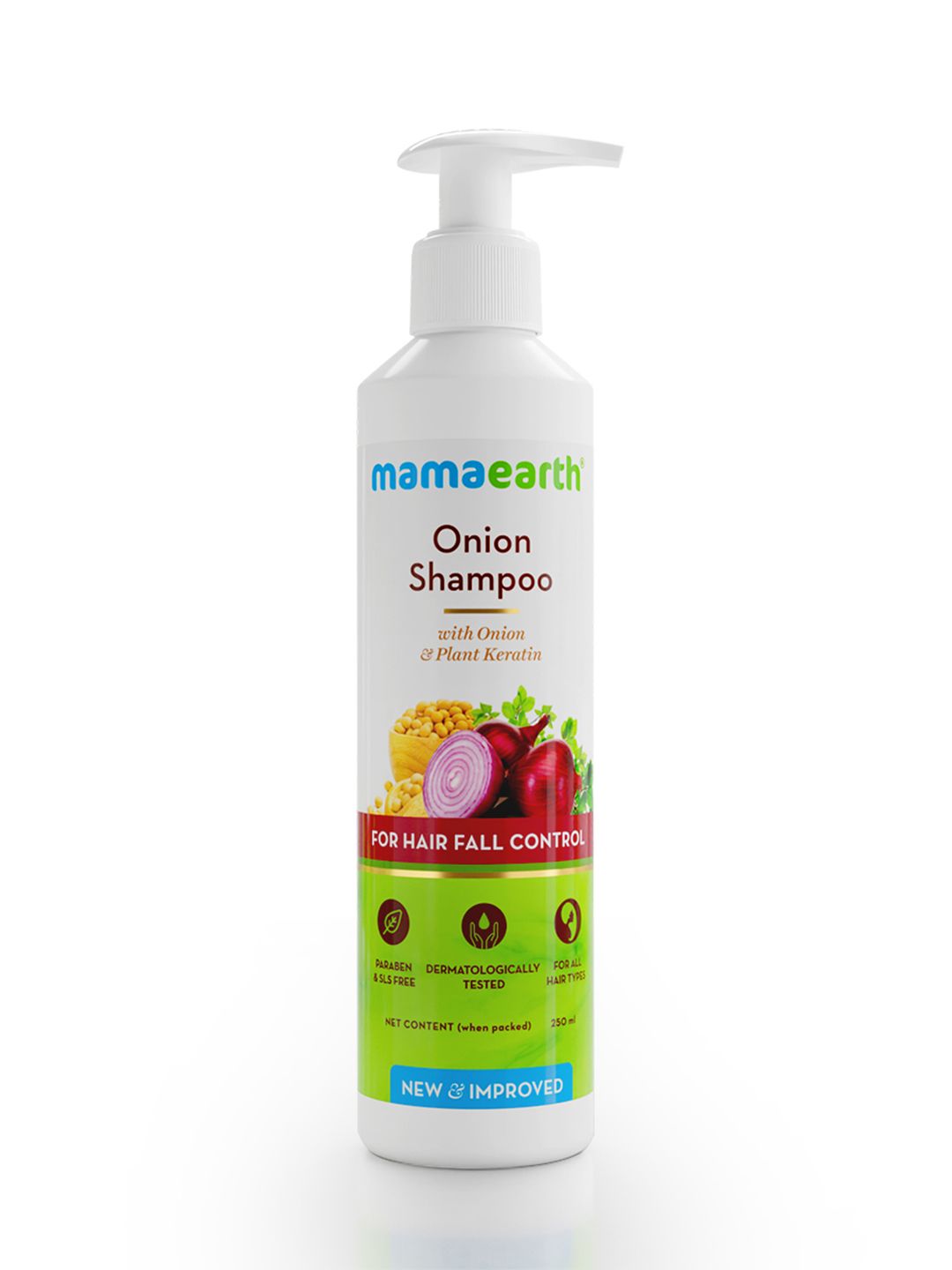 Mamaearth Sustainable Onion Hair Fall Control Shampoo With Onion & Plant Keratin 250ml Price in India
