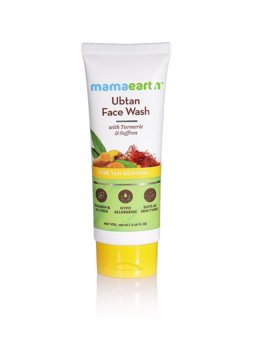 Mamaearth Unisex Ubtan Tan Removal Sustainable Face Wash 100 ml