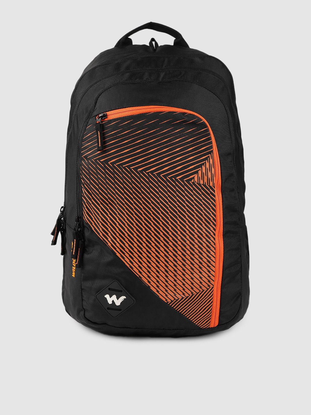 Wildcraft Unisex Black & Orange Graphic Printed Colossal Backpack Price in India