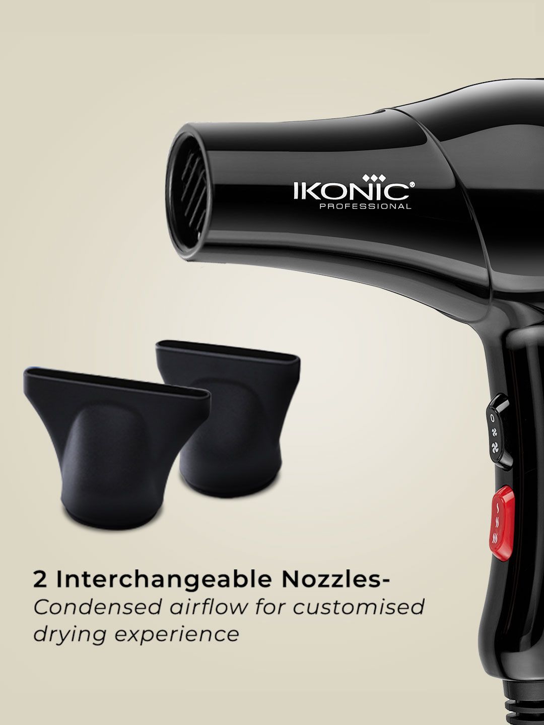 Buy Ikonic Professional Blaze Hair Dryer AC Motor with 2