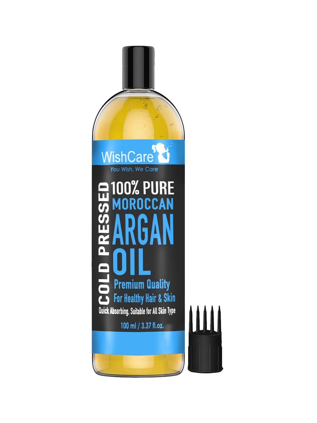 WishCare Yellow Pure Cold Pressed & Natural Moroccan Argan Oil 100 ml Price in India