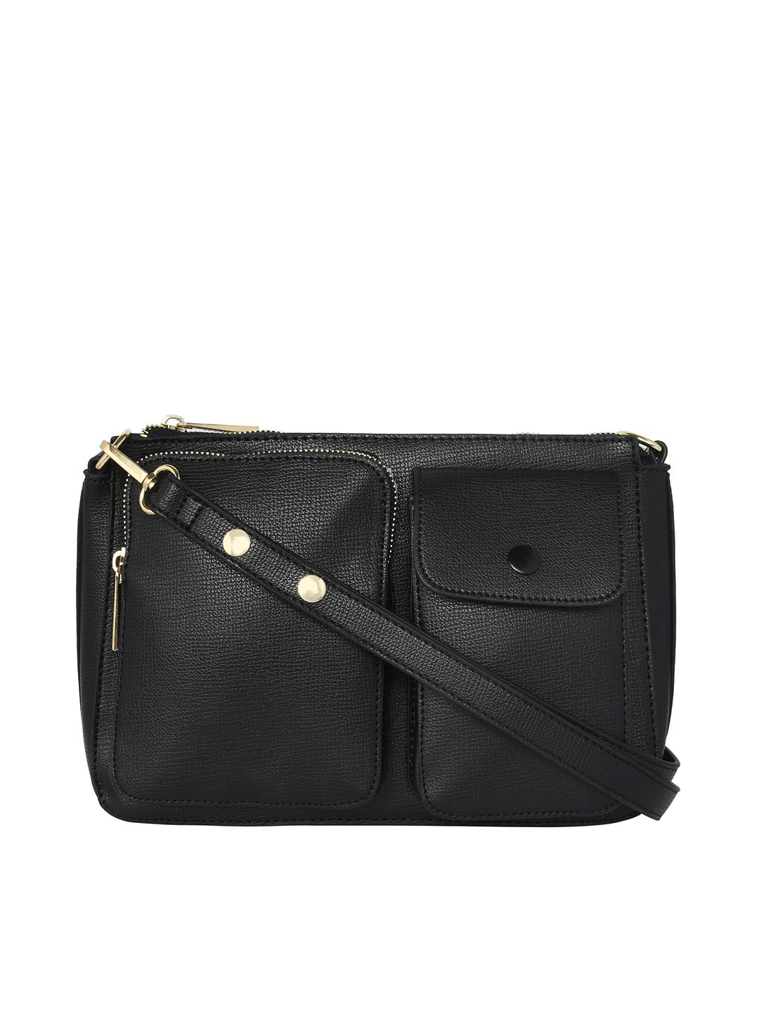 Accessorize Black Solid Shoulder Bag Price in India