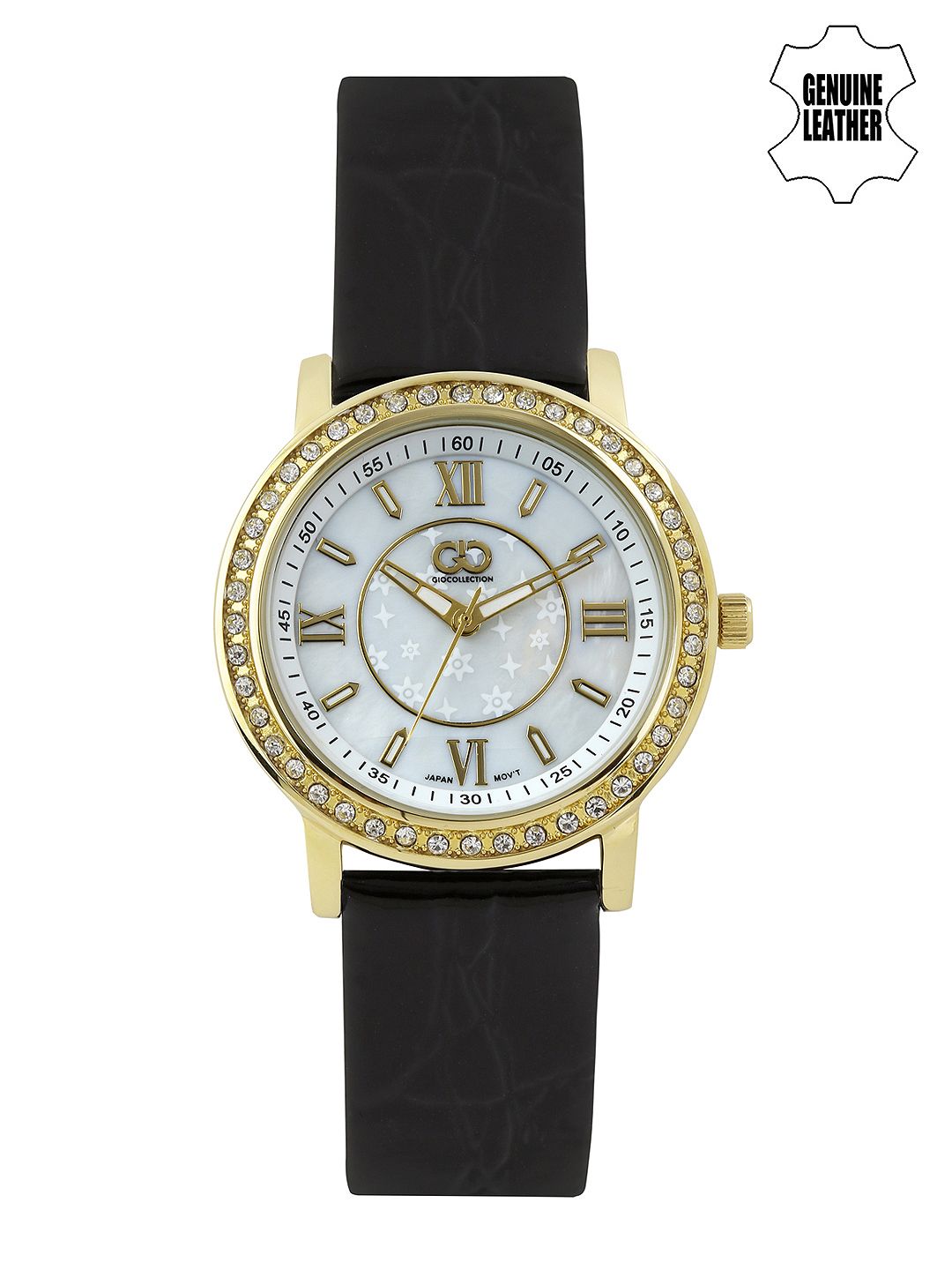 GIO COLLECTION Women Pearly White Dial Watch G0064-05 Price in India