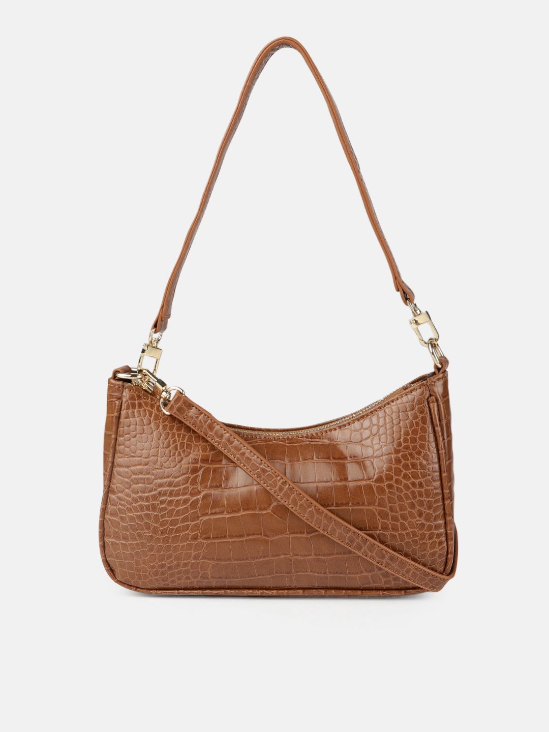 Mast & Harbour Brown Animal Textured Sling Bag Price in India