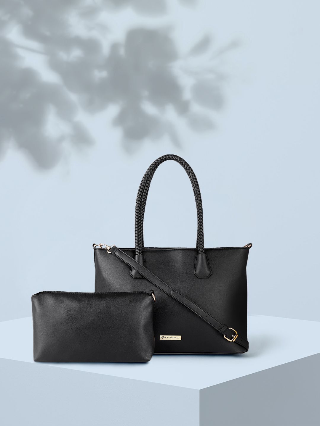 Mast & Harbour Black Solid Shoulder Bag Price in India