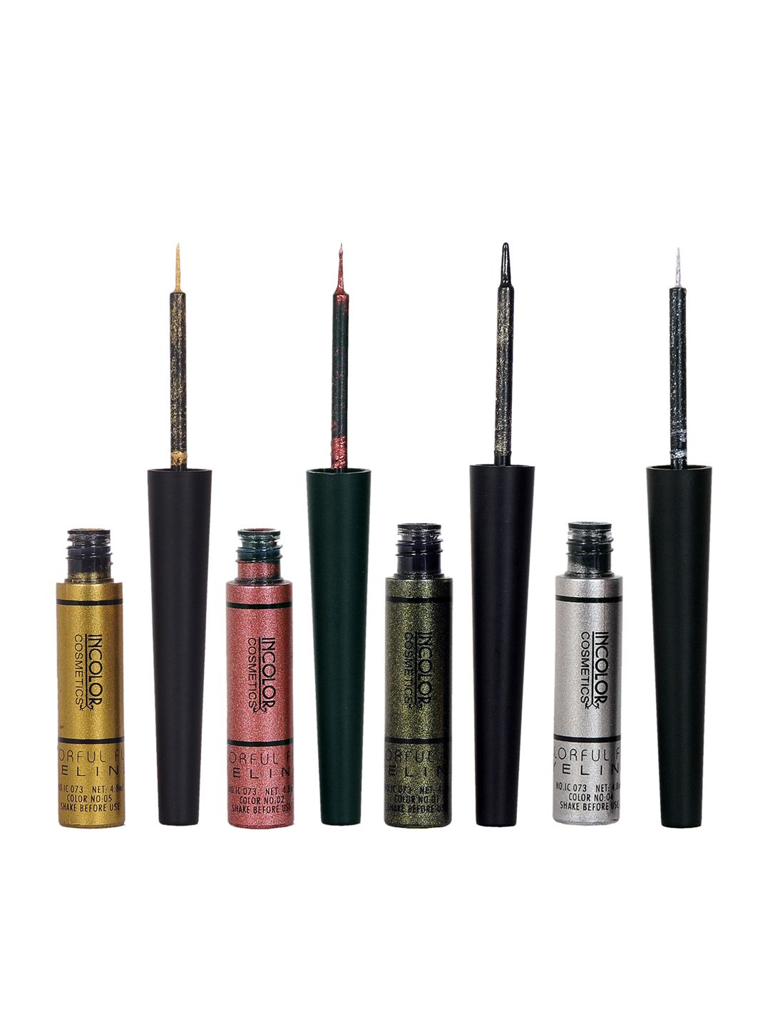 INCOLOR Set of 4 Eyeliners 6ml each Price in India