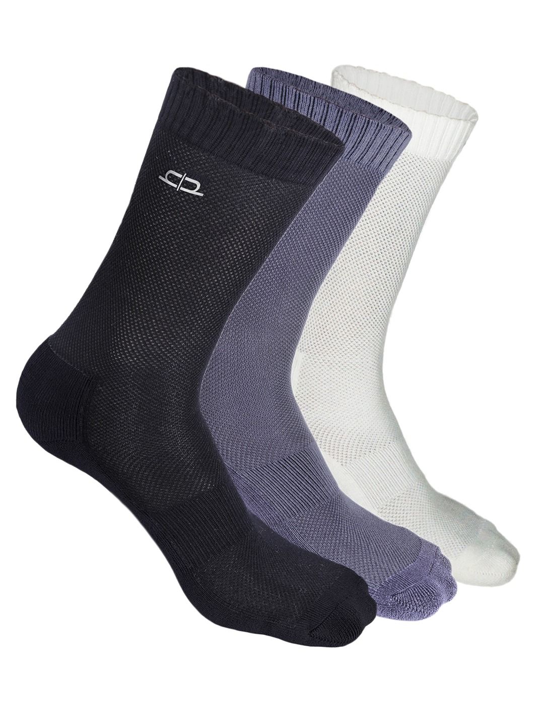 Heelium Men Pack of 3 Bamboo Super Soft & Odour-Free Breathable Crew-Length Socks