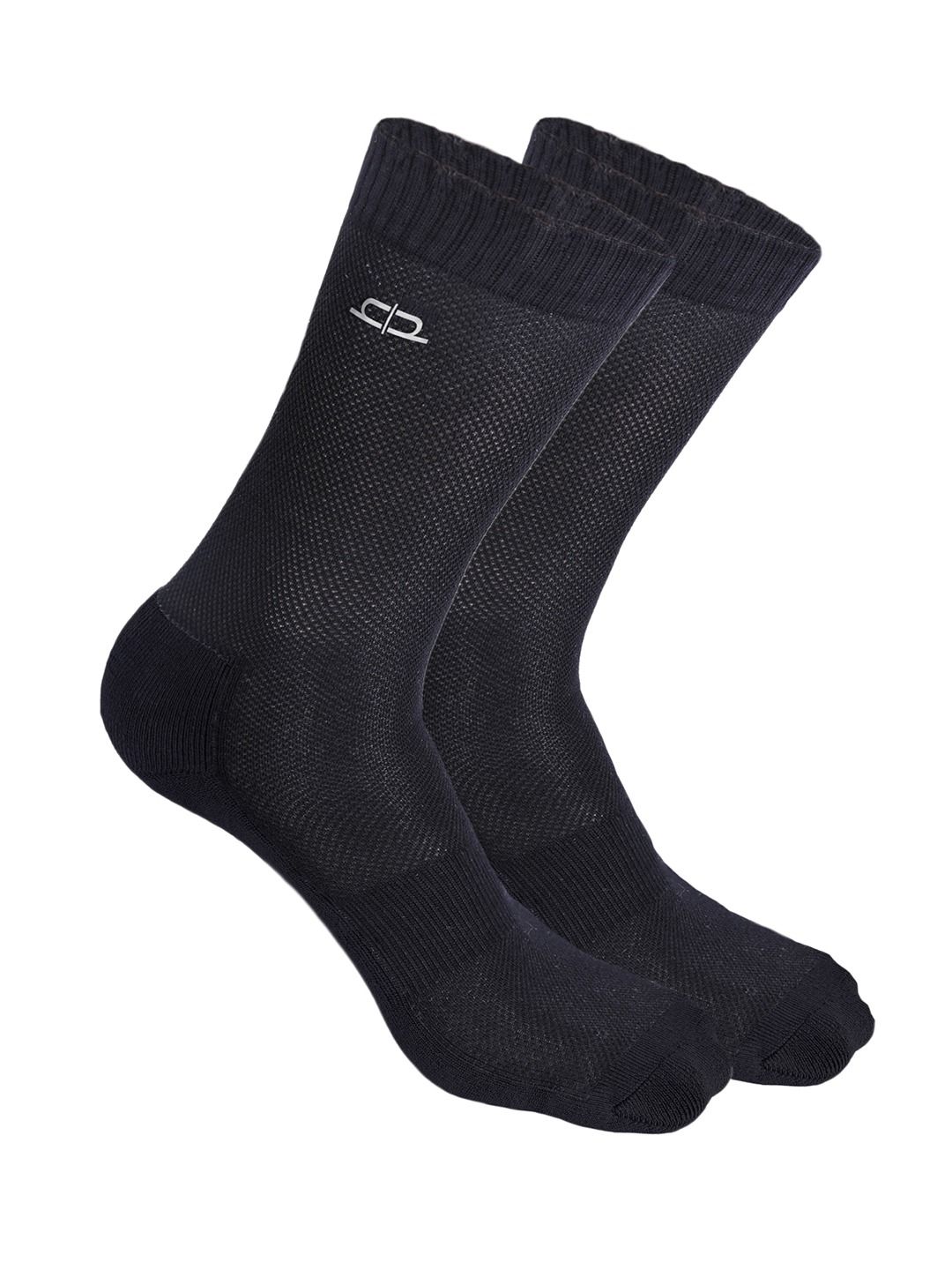 Heelium Men Pack of 2 Bamboo Super Soft & Odour-Free Breathable Crew-Length Socks