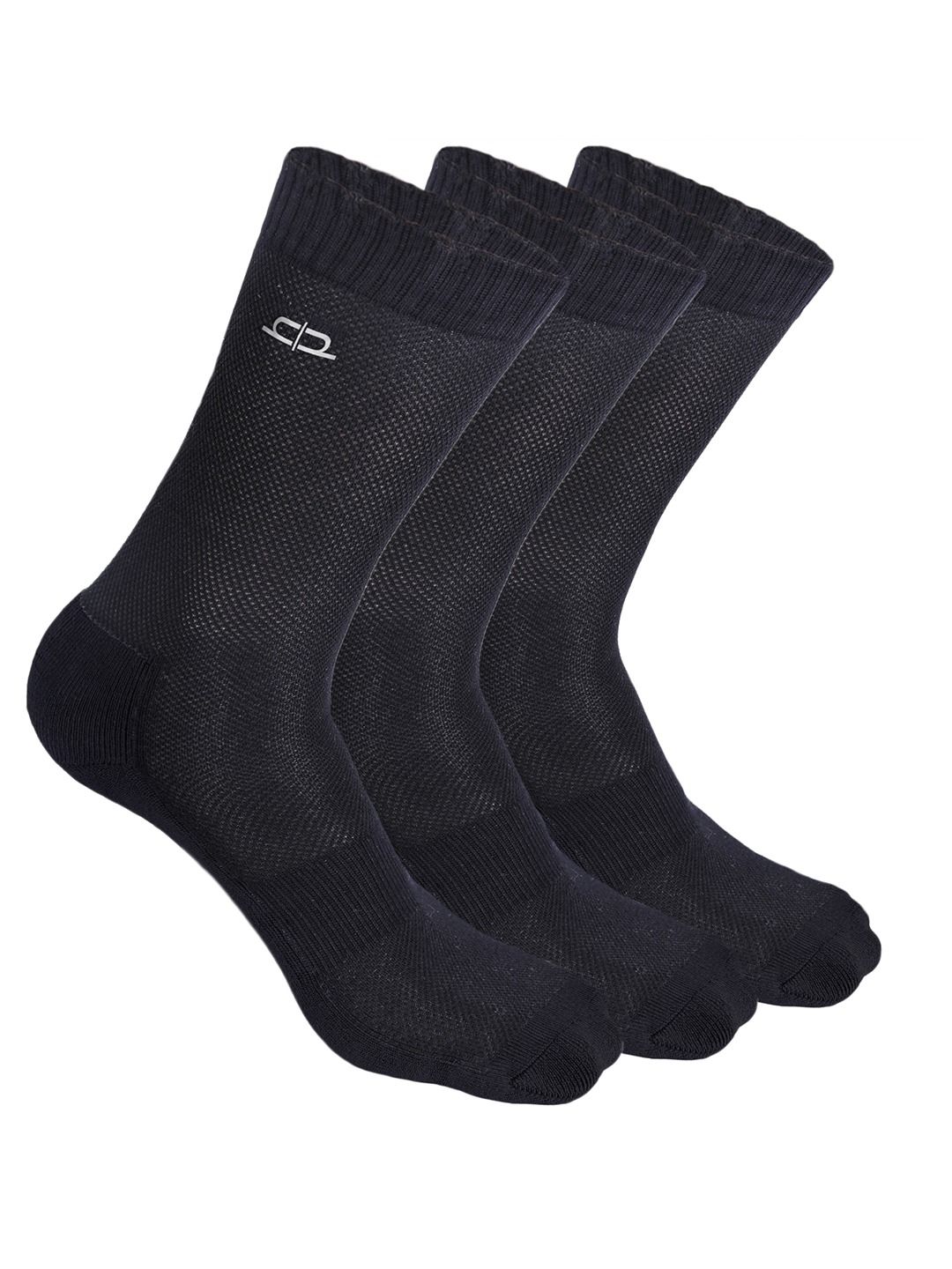 Heelium Men Pack of 3 Bamboo Super Soft & Odour-Free Breathable Crew-Length Socks