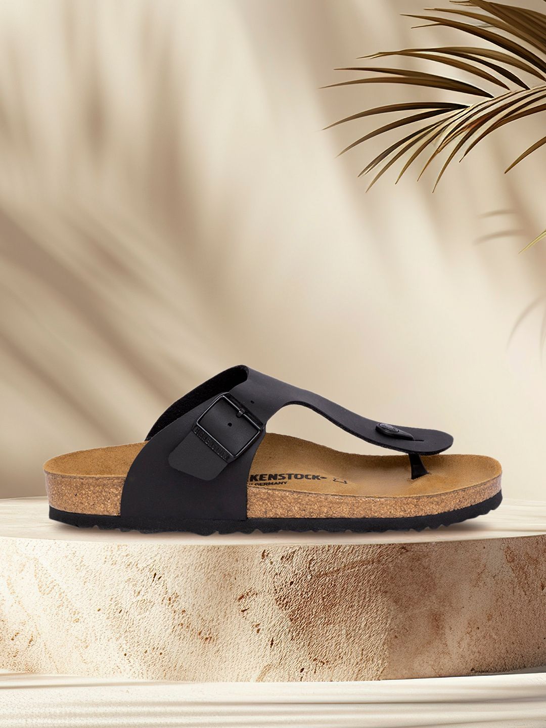 Buy Birkenstock Ramses Black Regular Width Birko-Flor Thong  display picture 1
