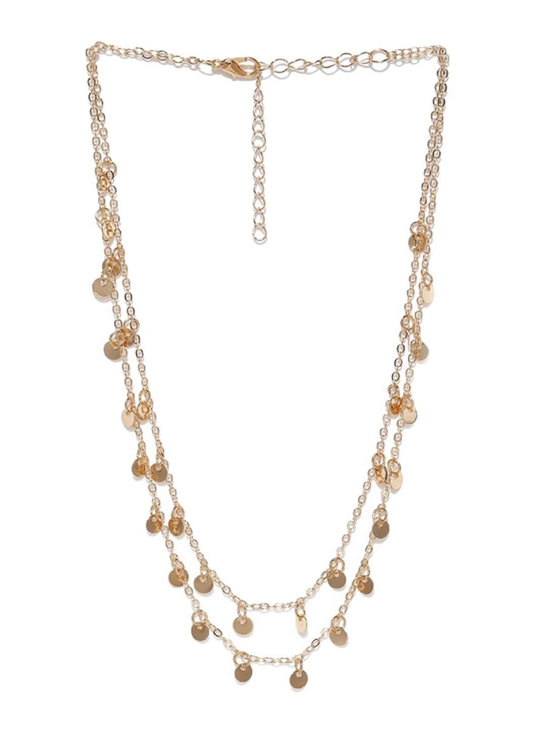 ToniQ Gold-Toned Layered Necklace Price in India