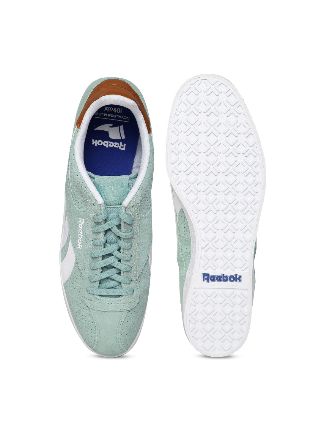 Buy Reebok Classic Men Mint Green Royal Alperez Suede Casual  display picture 3