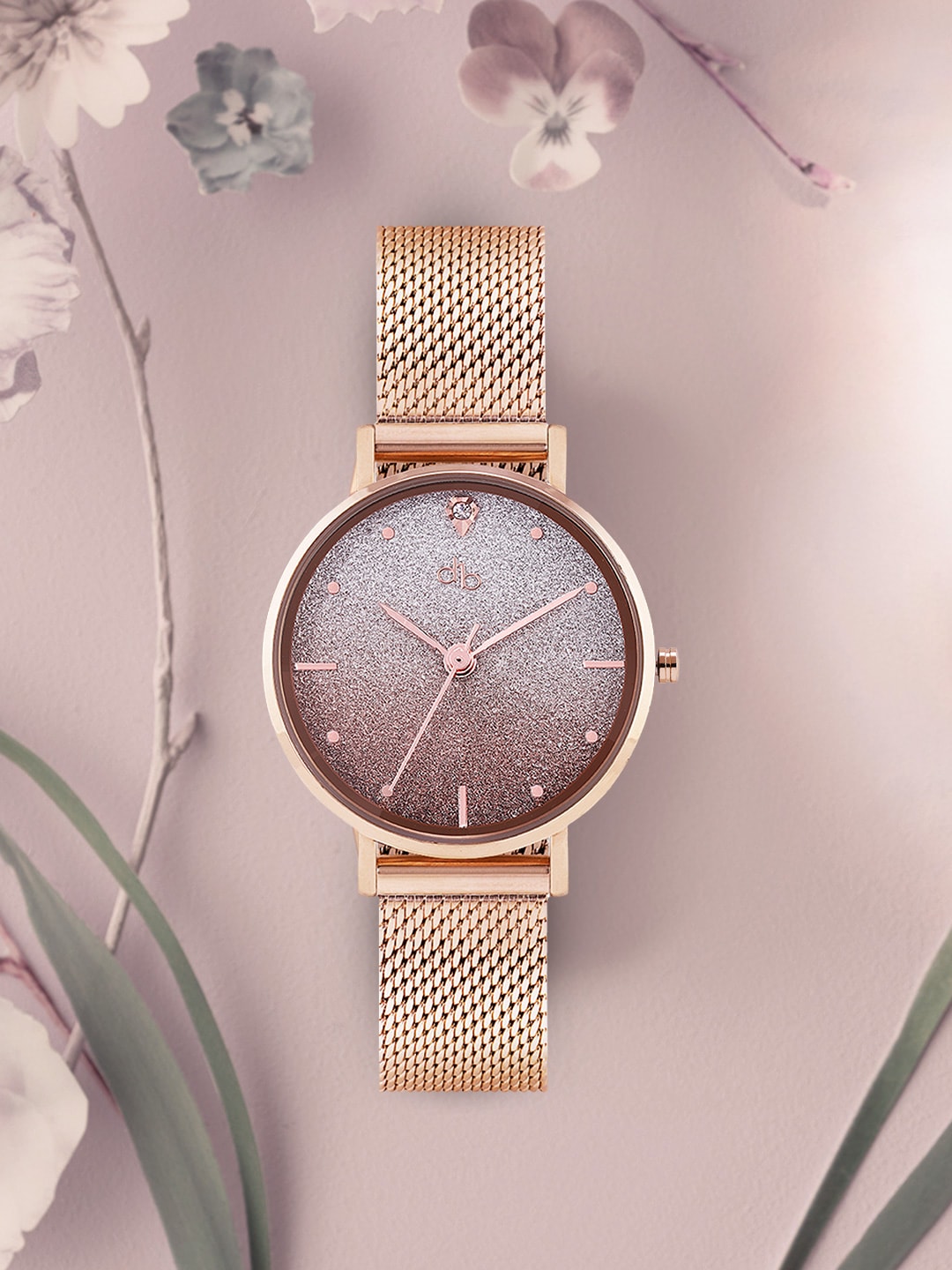 DressBerry Women Rose Gold Analogue Watch MFB-PN-LB-M1328 Price in India