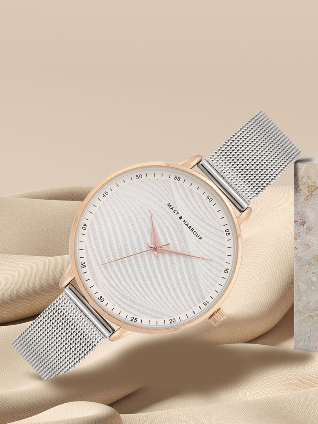 Mast & Harbour Women White Analogue Watch MFB-PN-PF-DK2717A