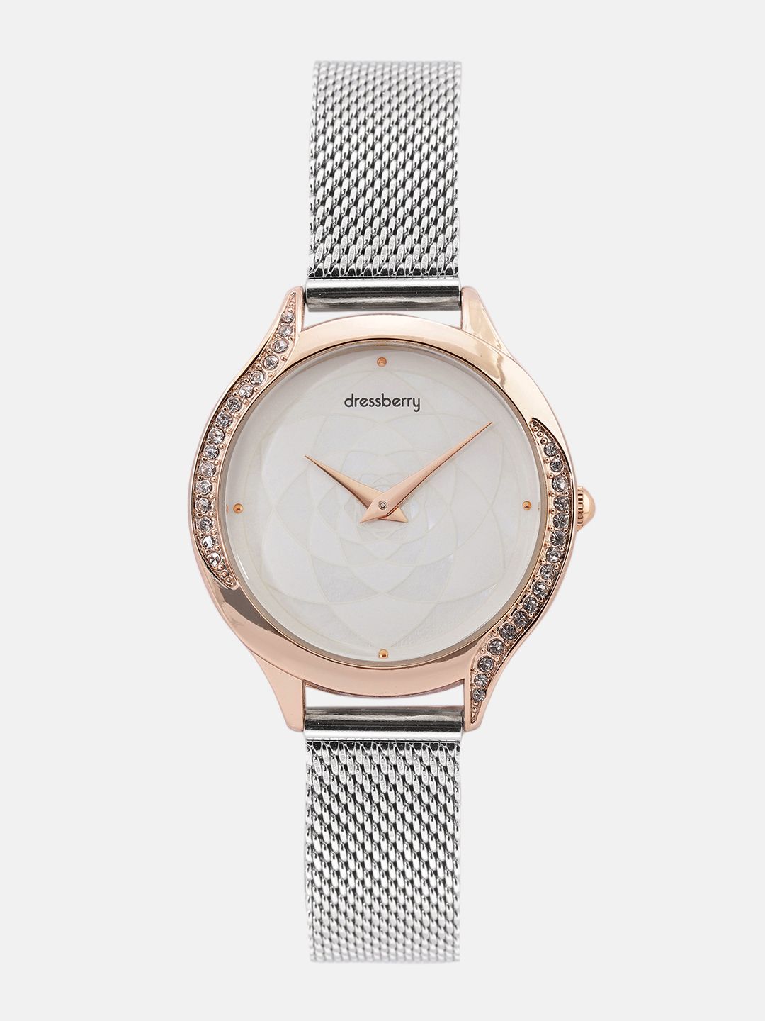 DressBerry Women White Analogue Watch Price in India