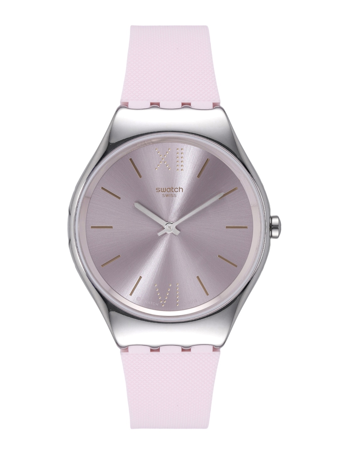 Swatch SkinIrony Women Silver Water Resistant Analogue Watch SYXS124 Price in India