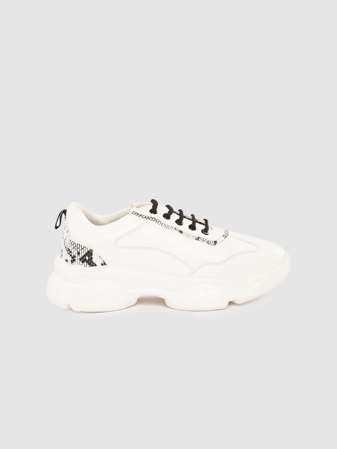 Roadster Women White Solid Sneakers Price in India