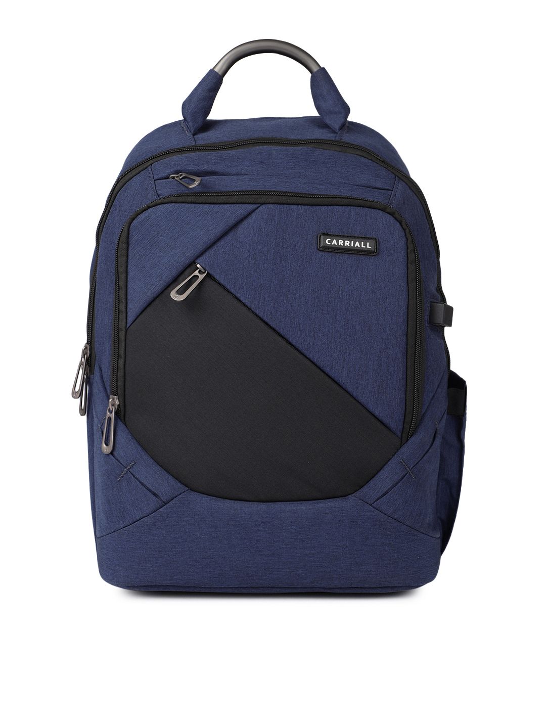 CARRIALL Unisex Blue & Black Colourblocked Smart Laptop Backpack with Charging port Price in India