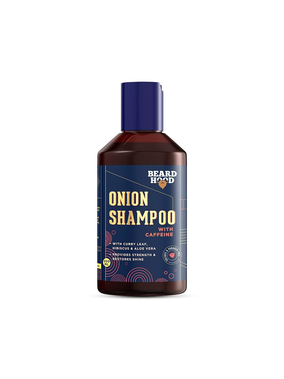 Beardhood Men Onion Shampoo With Caffeine For Hair Growth & Hairfall Control 200ml Price in India