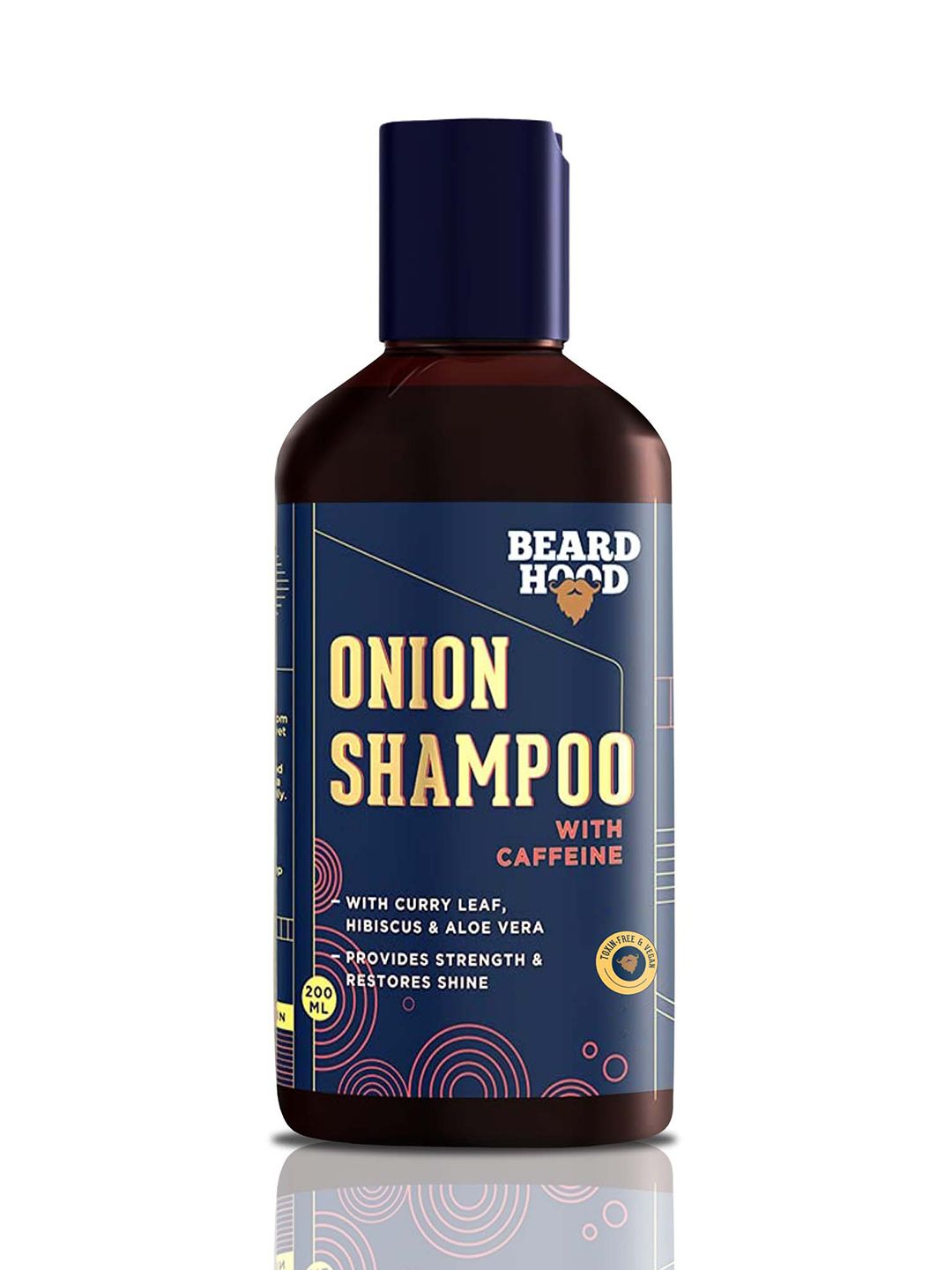 Beardhood Men Onion Shampoo With Caffeine For Hair Growth & Hairfall Control 200ml