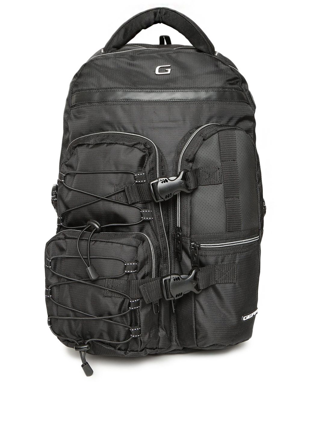 Gear Unisex Black Textured Laptop Backpack Price in India