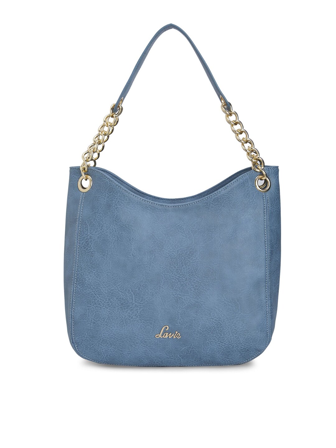 Lavie Blue Solid Handheld Bag Price in India