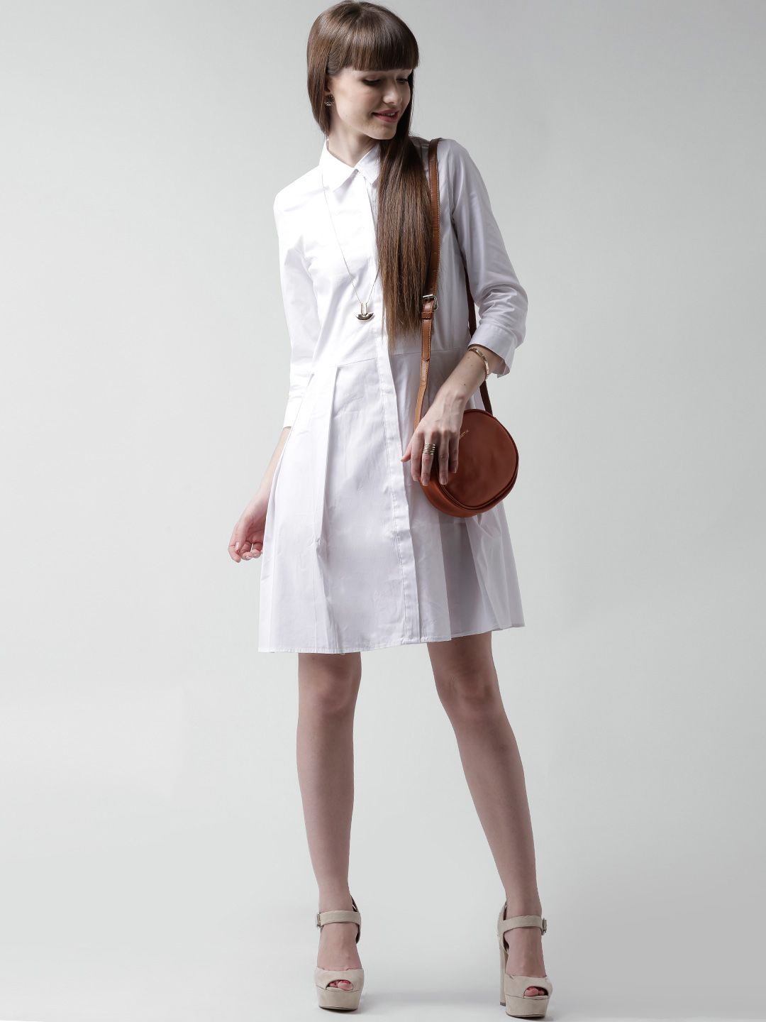open lace back dress Petal and Pup Women's Nova Flutter Sleeve Dress - White