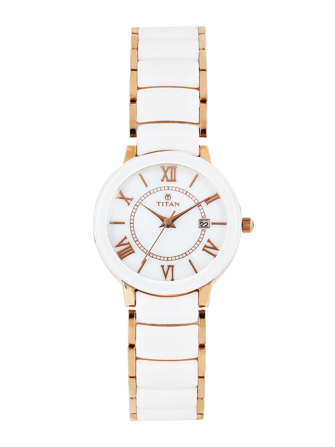 Titan Women Pearly White Dial Watch 95016WD02J Price in India