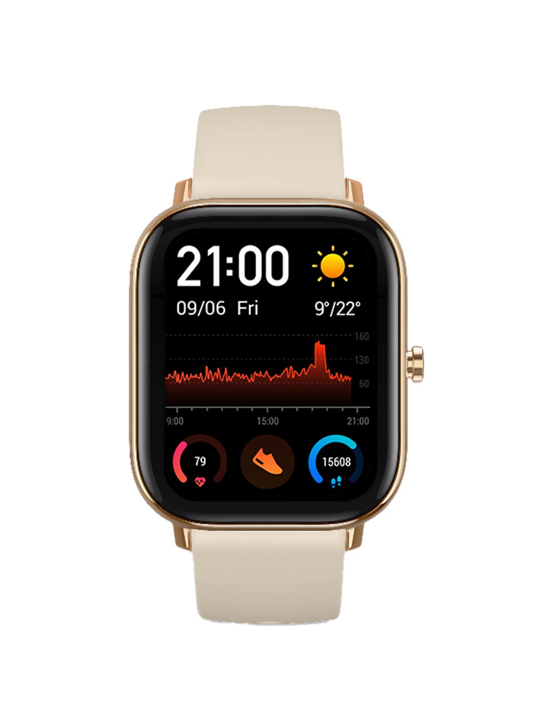 Amazfit Unisex Gold-Toned Huami GTS Smartwatch A1914 Price in India