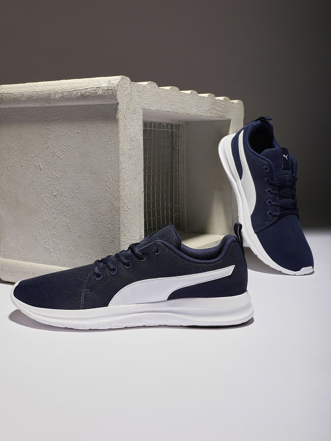 Puma Men Navy Blue Dryflex IDP Sneakers